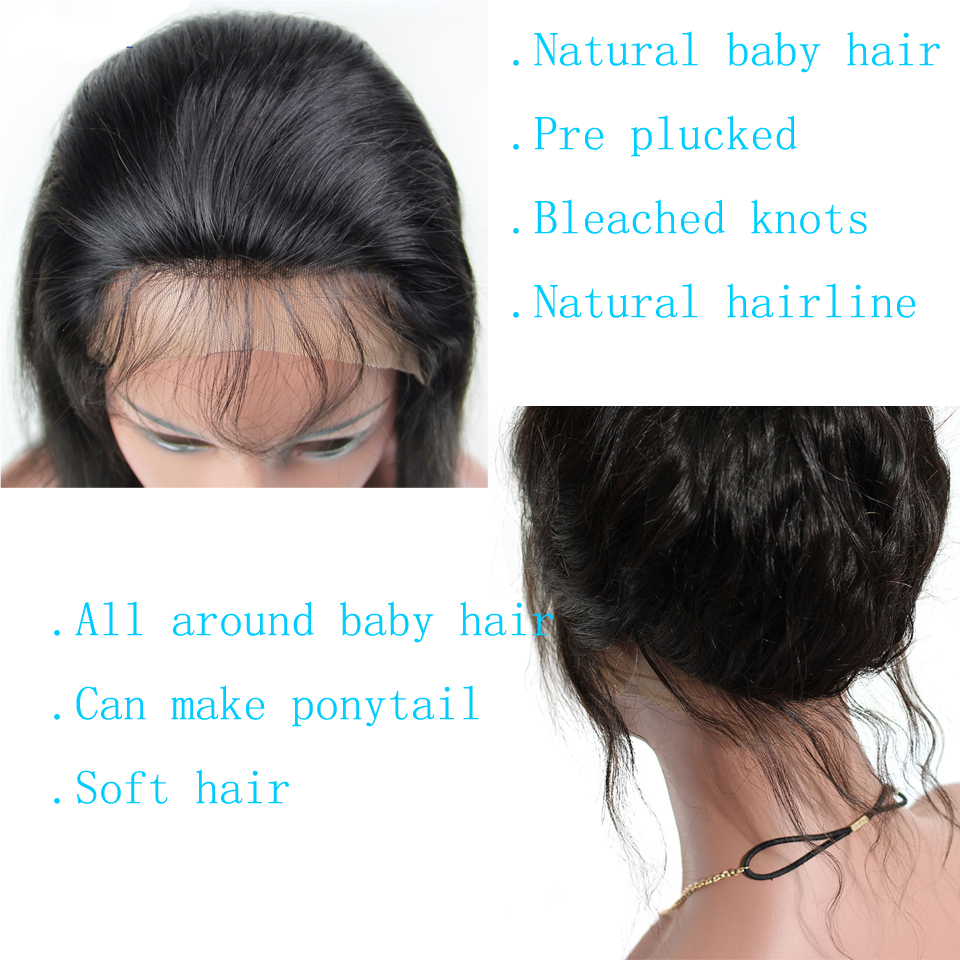 150 Density Highlight Lace Front Wig With Baby Hair Straight Hair